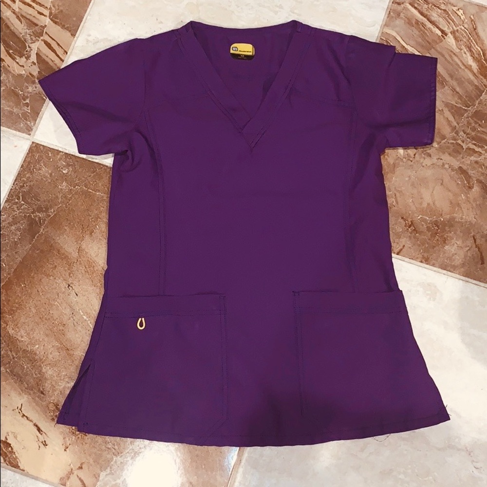 WonderWink Purple Scrub Top